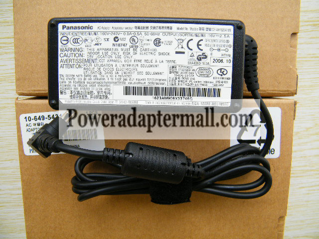 Original 45W 16V 2.8A Panasonic CF-M216V CF-R3 CF-R4 AC Adapter Original 45W 16V 2.8A Panasonic CF-M216V CF-R3 CF-R4 AC Adapter